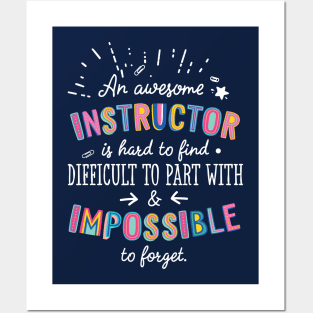 An awesome Instructor Gift Idea - Impossible to Forget Quote Posters and Art